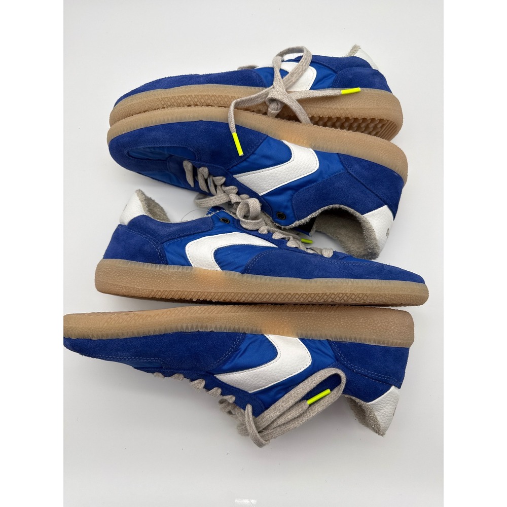 Verbenas Blue Suede Nylon Gum Sole Sneakers Mens 11 Made in Spain Low Top